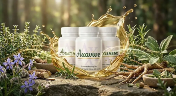 How does Axavive work by supporting internal processes related to skin appearance and vitality
