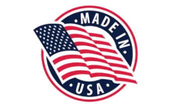 Made in USA badge highlighting product origin and manufacturing standards