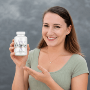 Female customer smiling with fresher looking complexion in natural light