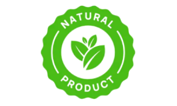 100 percent natural ingredients badge for plant based formulation